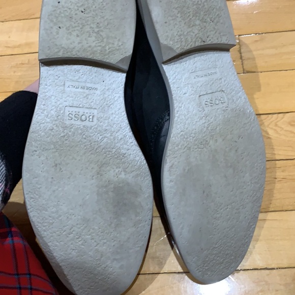 MENS HUGO BOSS SUEDE NAVY BLUE SIZE 10 - Picture 8 of 8